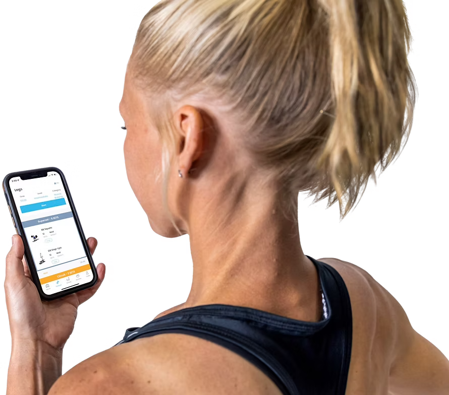 community wellness app mockup