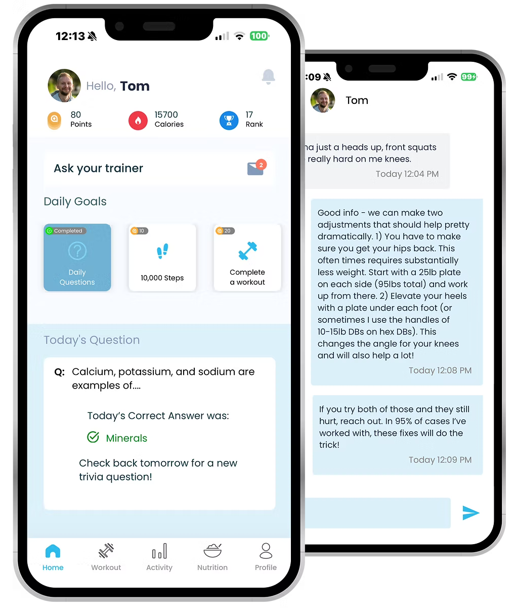 Trainer-Messaging-App-Mockup