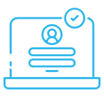 Virtual Online Training Virtual Online Training blue icon